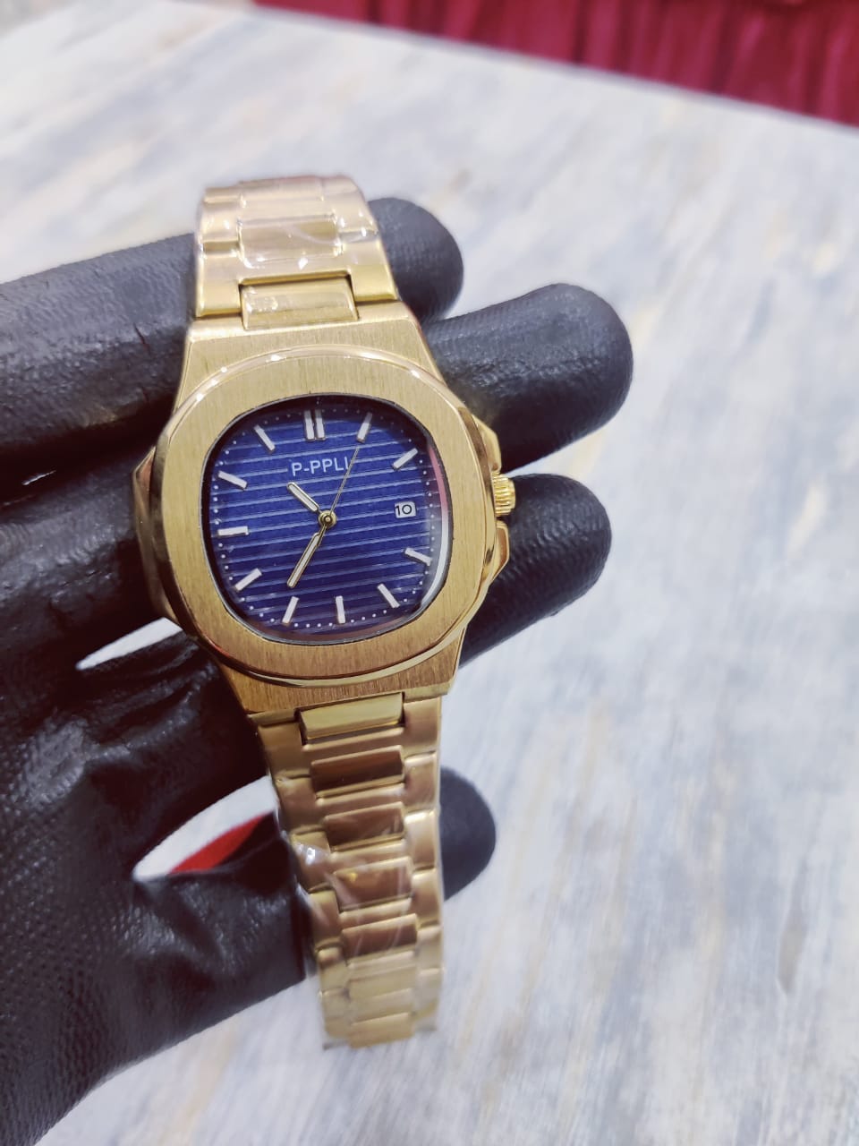 Patek Philippe Men Watch | Golden Colour With Blue Dial