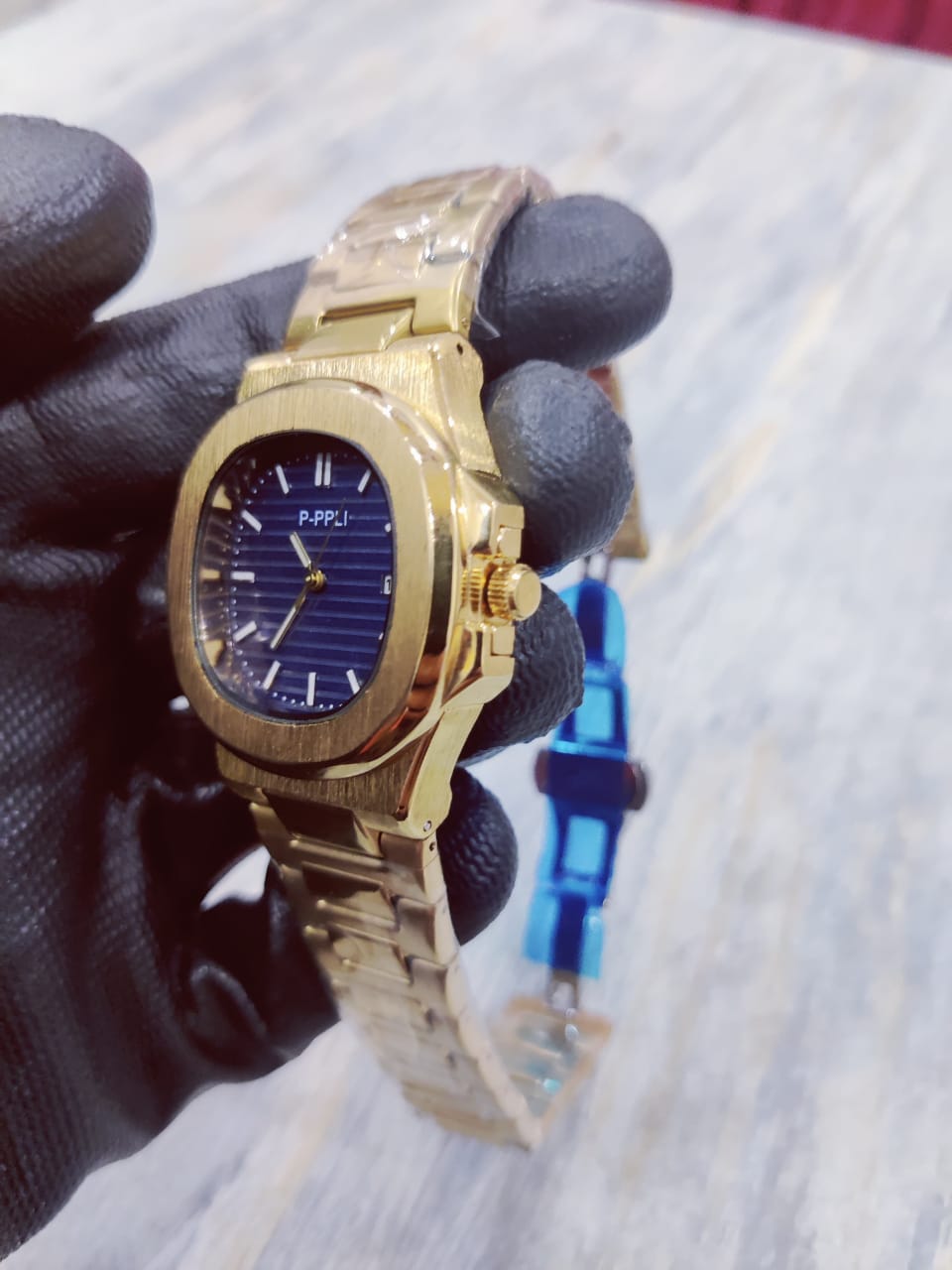 Patek Philippe Men Watch | Golden Colour With Blue Dial