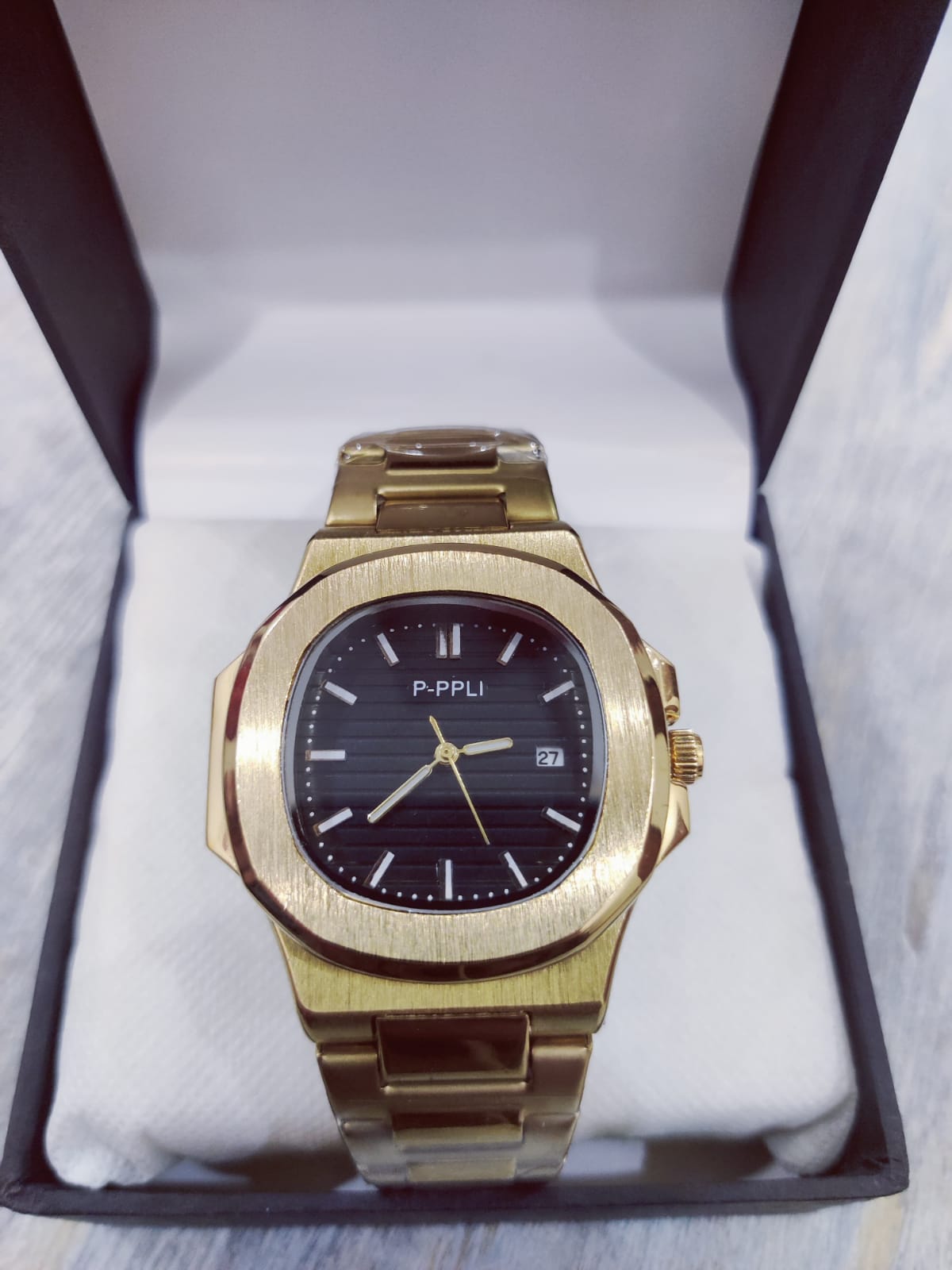 Patek Philippe Men Watch | Golden Colour With Black Dial