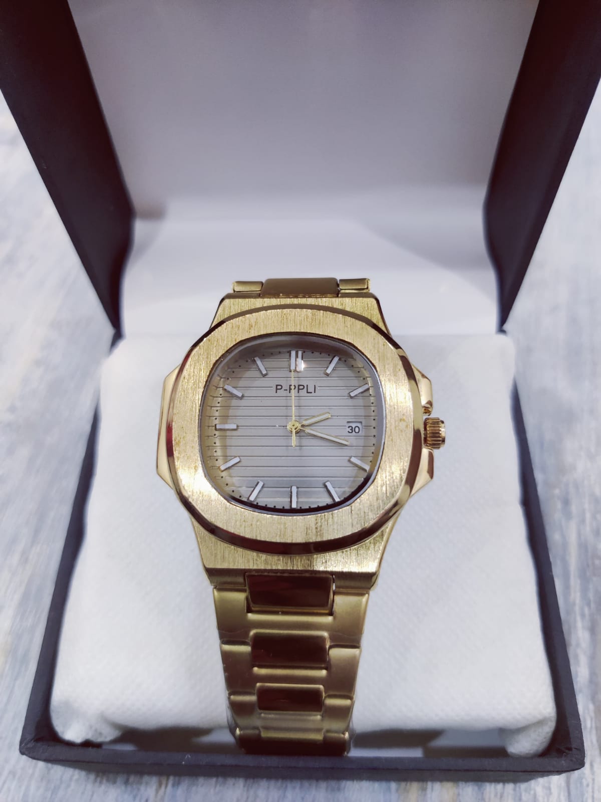 Patek Philippe Men Watch | Golden Colour With Grey Dial