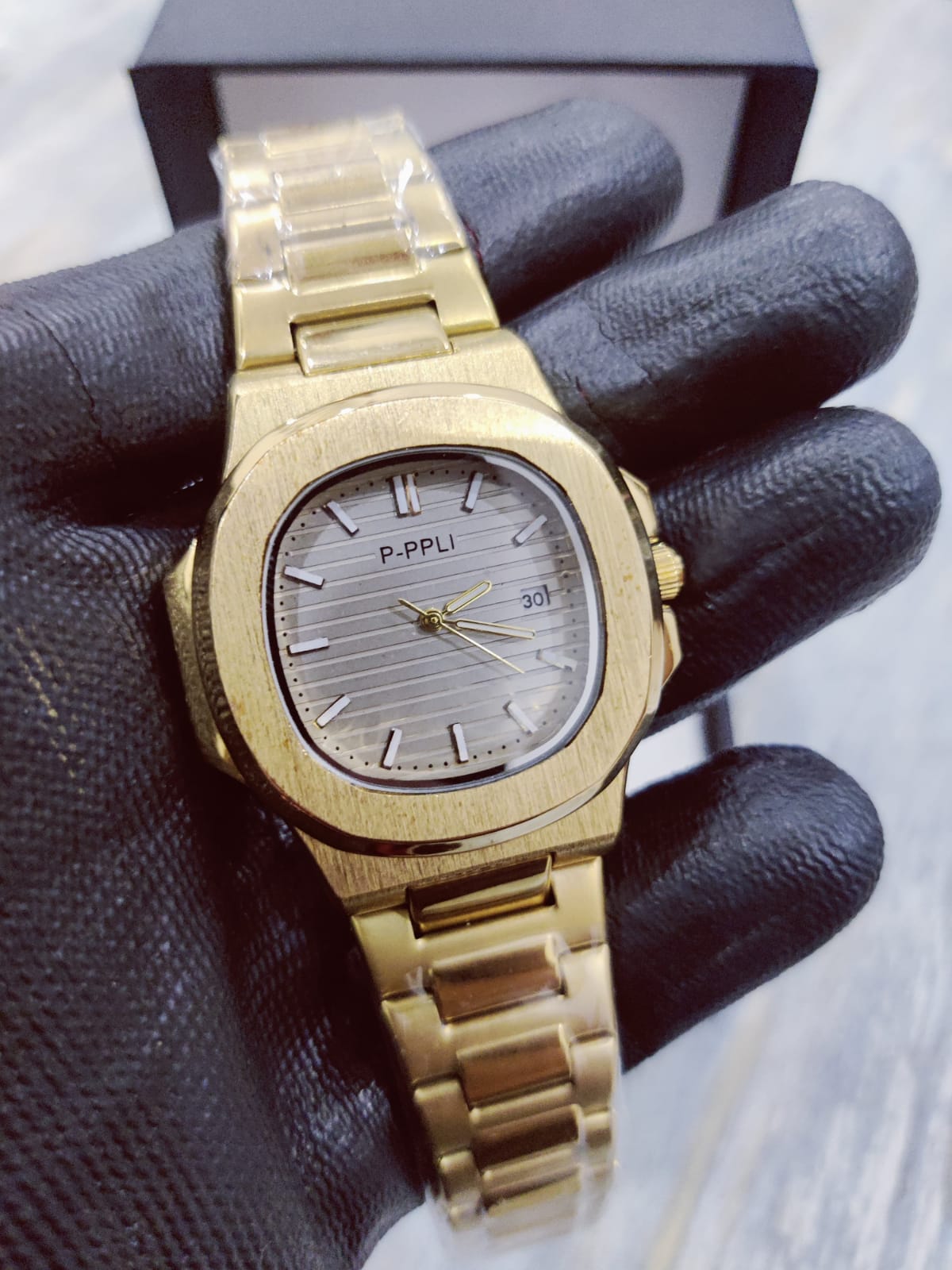 Patek Philippe Men Watch | Golden Colour With Grey Dial