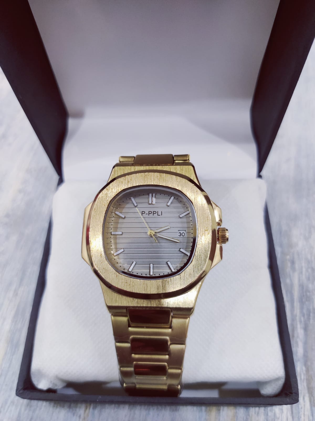 Patek Philippe Men Watch | Golden Colour With Grey Dial