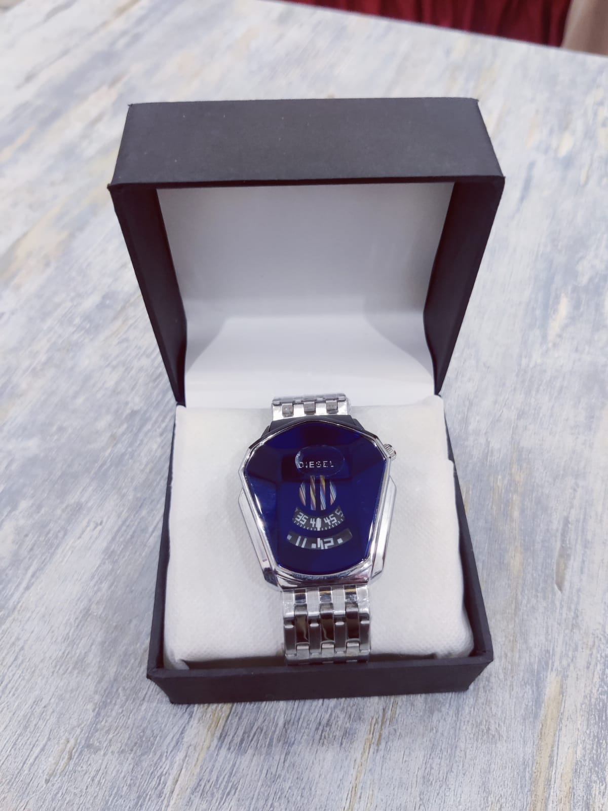 Diesel Men Watch | Silver Colour With Blue Dial