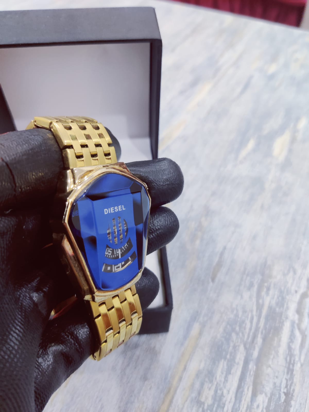 Diesel Men Watch | Golden Colour With Blue Dial